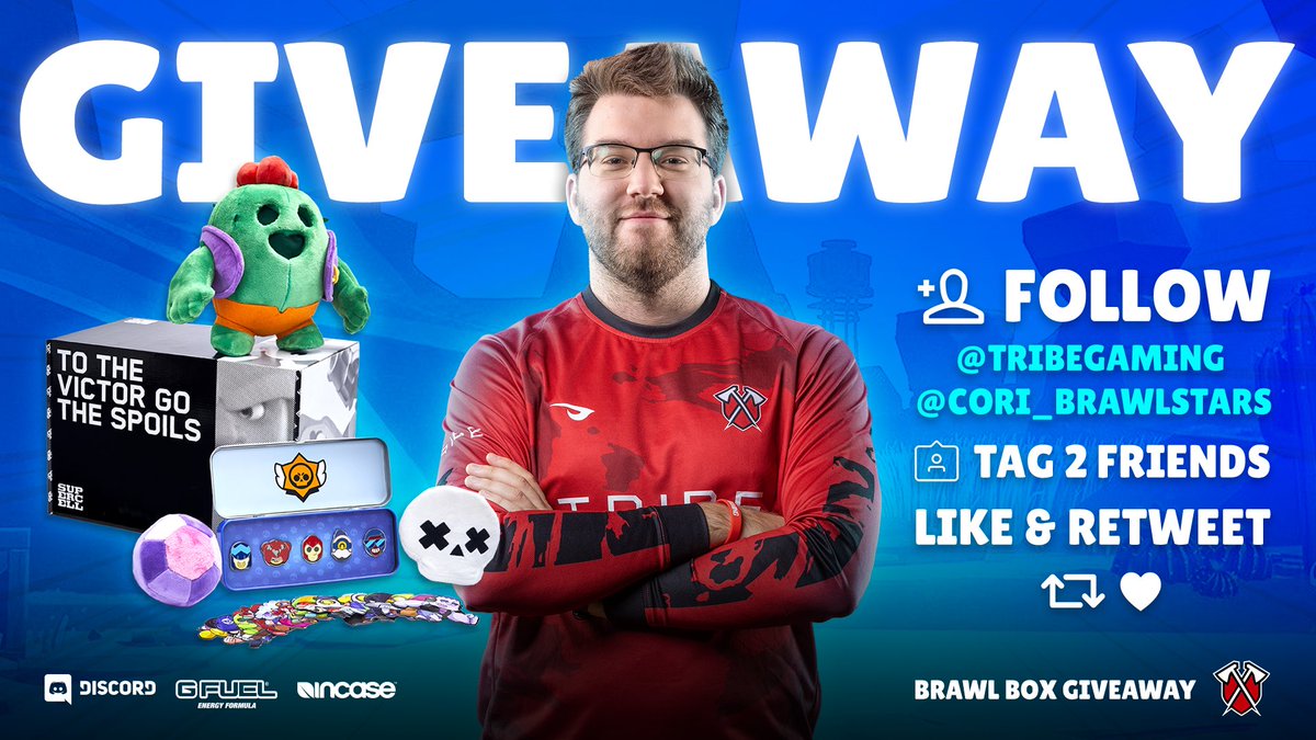 🔥BRAWL STARS BOX GIVEAWAY🔥

To enter:
- Follow me @Cori_BrawlStars and <a href="/TribeGaming/">Tribe Gaming</a>
- RT + Like
- @ two people
- Ends on Nov. 12th