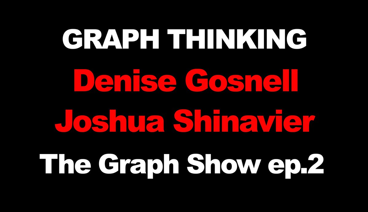 TheGraphShow (@thegraphshow) on Twitter photo New episode of <a href="/TheGraphShow/">TheGraphShow</a> : <a href="/joshsh/">Joshua Shinavier</a> interviews <a href="/OReillyMedia/">O'Reilly Media</a> Author - <a href="/DeniseKGosnell/">Denise Gosnell</a>
youtu.be/Je4VO3PzYm4
on #GraphThinking #customer360 #TinkerPop #graphdatabases New episode of <a href="/TheGraphShow/">TheGraphShow</a> : <a href="/joshsh/">Joshua Shinavier</a> interviews <a href="/OReillyMedia/">O'Reilly Media</a> Author - <a href="/DeniseKGosnell/">Denise Gosnell</a>
youtu.be/Je4VO3PzYm4
on #GraphThinking #customer360 #TinkerPop #graphdatabases
