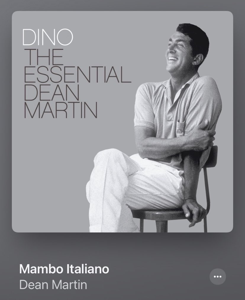 4. Mambo Italiano- Dean MartinDean Martin can always put a smile on my face and genuinely has the best songs for any type of event. Mambo Italiano takes me to a time where I had no worries and was happy for the longest time!! Listening to this song brings out the child in me