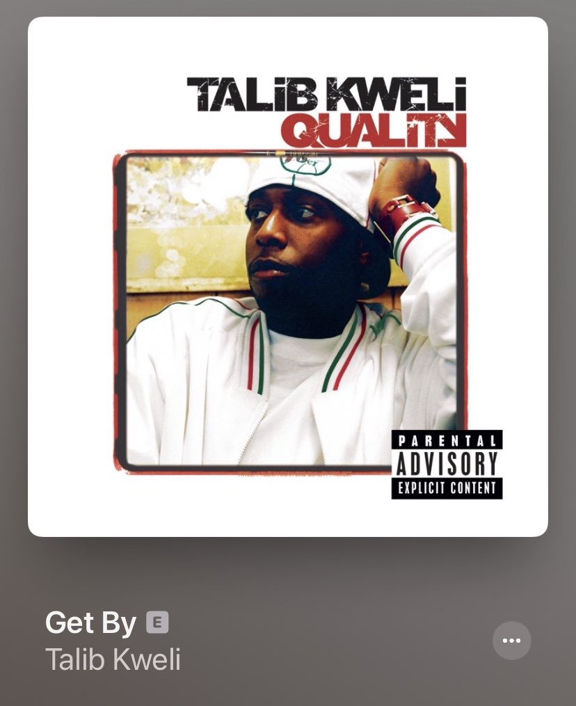 Talib states that you have to do you just to “Get By” but not in that way. Stay true to yourself and look out for your true ones