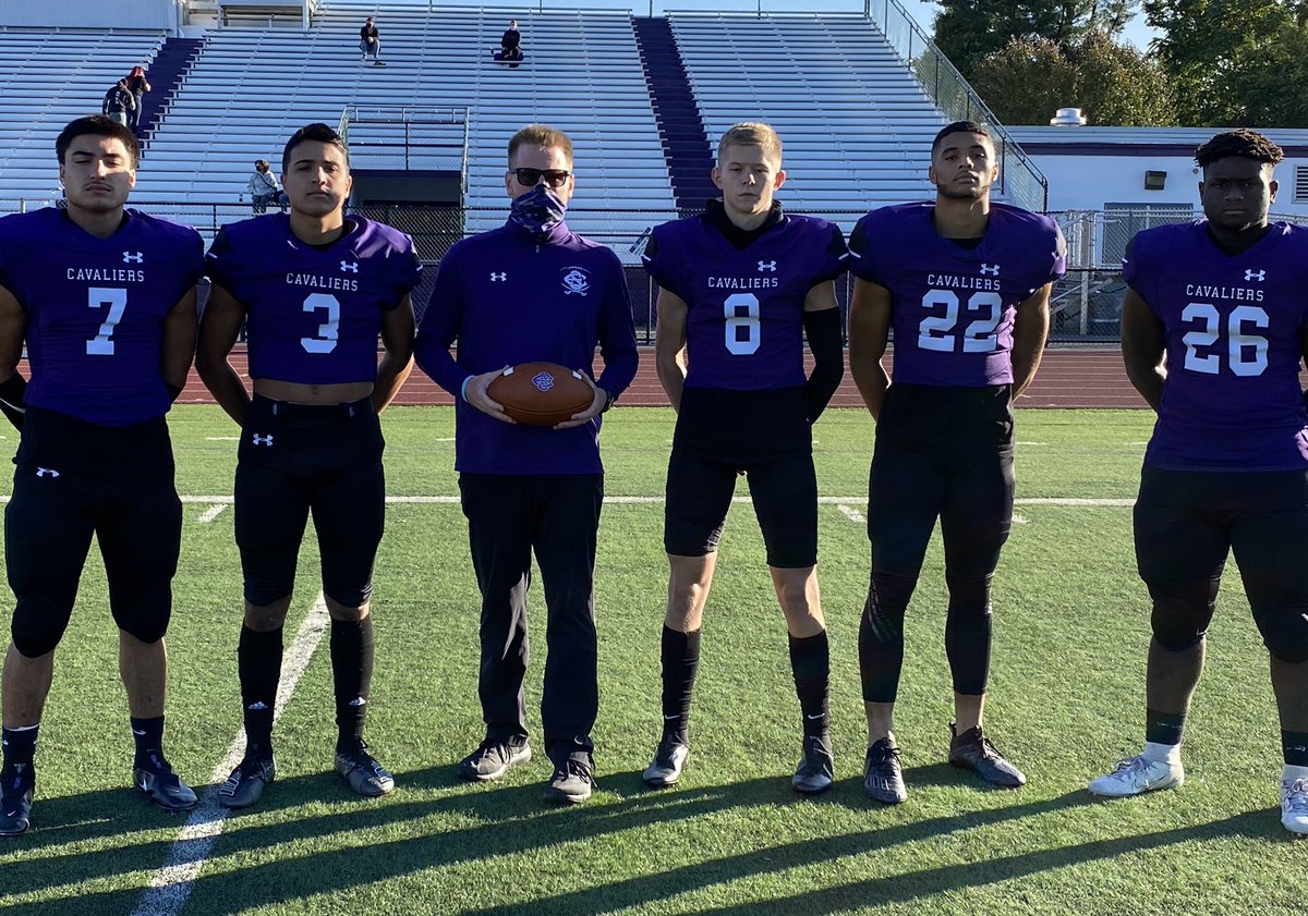 ESSCavalierFB's tweet image. TUNE IN tonight at 7pm to the Monday Evening Quarterback on TV13 (@BRC13Sports) as Coach Walters (@CoachWalters81) and the 2020 captains join Bob Capasso to talk about the Cavalier football season! Our marching band will also be featured tonight. GO CAVS! #BleedPurple