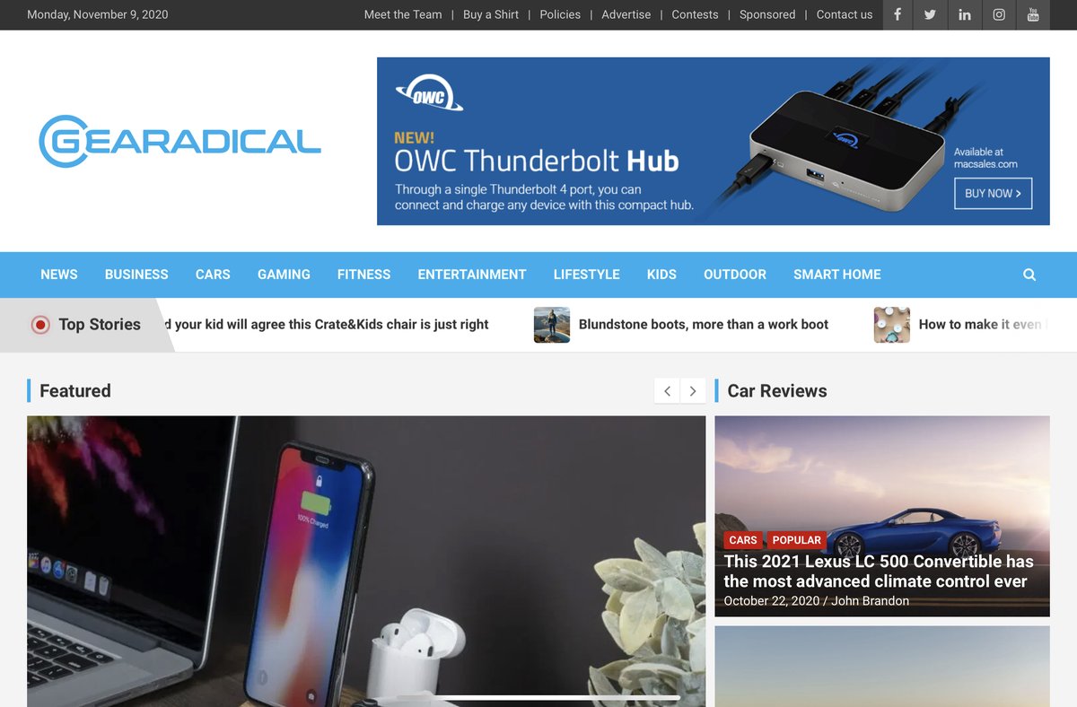 gearadical's tweet photo. Here’s a look at the Gearadical home page! From here, you can access all articles, contests, and contact info. Go check it out!

https://t.co/2V4wkMl9of

If you are interested in advertising with us, email Tim at Tim@gearadical.com https://t.co/1ThGODoIuY