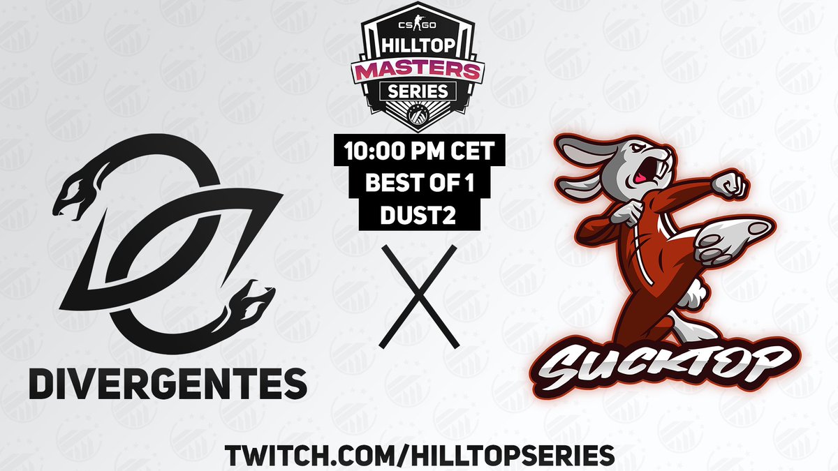 HilltopSeries's tweet photo. 🔻🔺 Hilltop Masters Series Season 1 🔺🔻
🇫🇷 @TeamDiverGentes ⚔️ #SuckTOP 🇫🇷
🕹️Best of 1
⏰10/11/20 - 10:00pm CET
🗺️Dust 2
🎙️French cast by @_Rabenas
📺https://t.co/8XHYMBeR3e https://t.co/ljBF2yuqLS