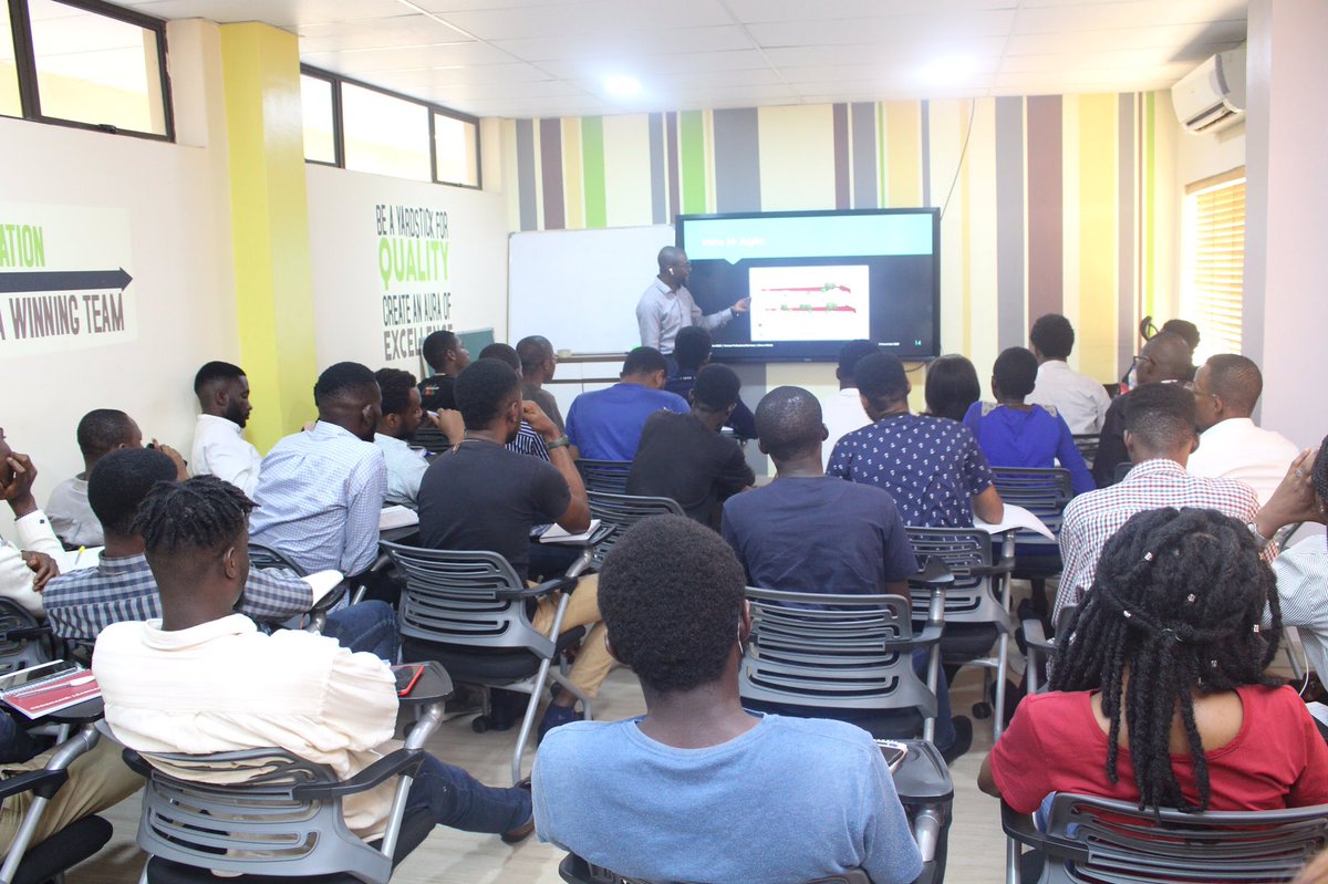 genesystechhub's tweet image. Today was Day 1 of the Scrum week!

We were introduced to Agile and as always, the amazing @idowuakinde was on hand to imbue us all with some of that special ID type of Knowledge 😊☺️

#weAreGenesys #EverythingIsLearnable #ScrumWeek