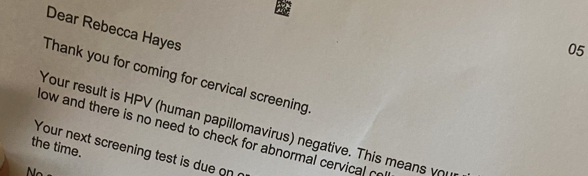 BeckAllOver's tweet photo. And... a week later. Negative woop! ☺️ That’s it for 3 years! #smeartest #cervicalcheck #bookyourscreening https://t.co/BSg8xOcQbS