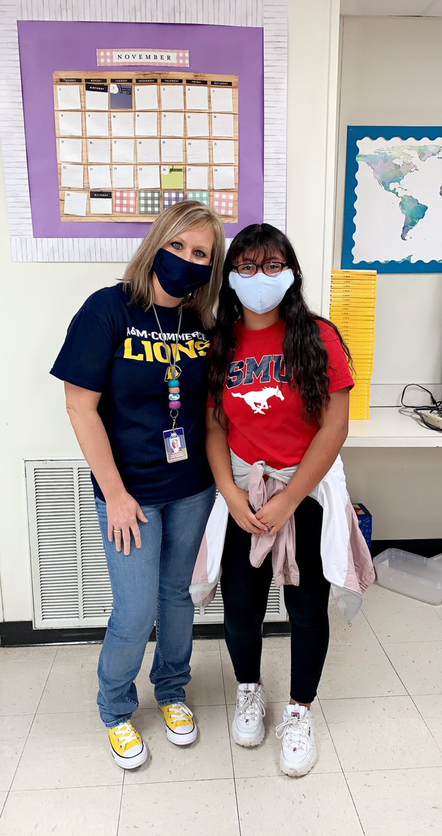 cindy_stanberry's tweet photo. We are representing our North Mesquite feeder school to help out smart the Skeeters by wearing our college shirts  #gsotp #northsidepride https://t.co/Tif5LR2PhK