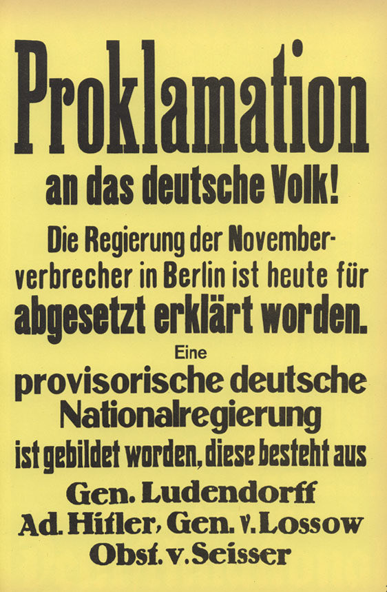 2. 09.11.1923 – In Munich, police and government troops crush the Nazi Beer Hall Putsch, in which Hitler & co. conducted a failed coup d’état against Germany’s Weimar Republic.