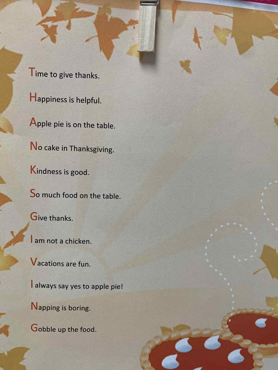 MsHite_STARS's tweet photo. Thanksgiving, Fall, and Diwalli Acrostic Poems! #LISD_Elem_Virtual #OSEstars #STARS #virtualROCKS https://t.co/5vUPbHHMGB