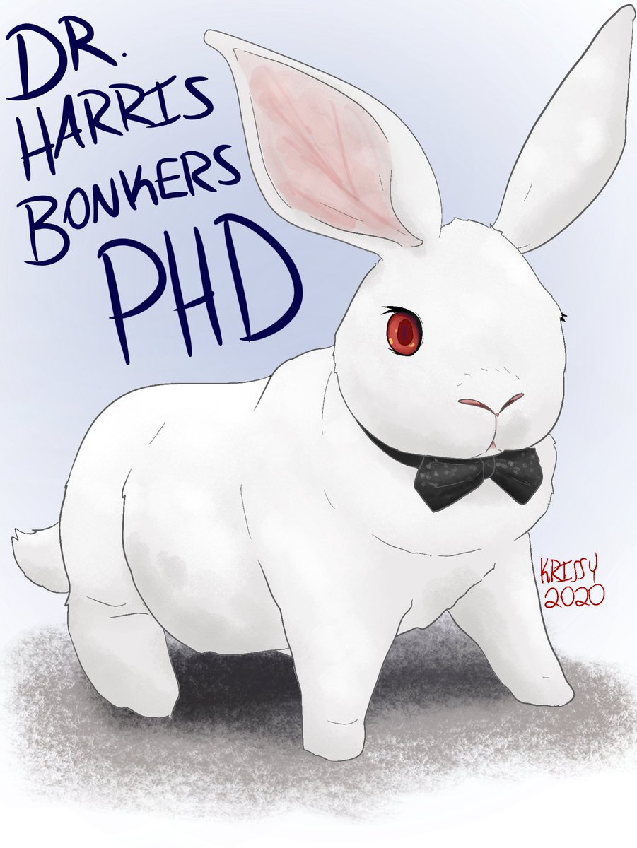KrissychanDraws's tweet photo. Dr. Harris Bonkers is here! 
Seriously though, as a rabbit fanatic TAZ Amnesty just knows how to hook me in! 
#myart #digitalart #taz #tazamnesty #drharrisbonkers  #rabbitart #rabbit #cute https://t.co/7Dn5IKDeld