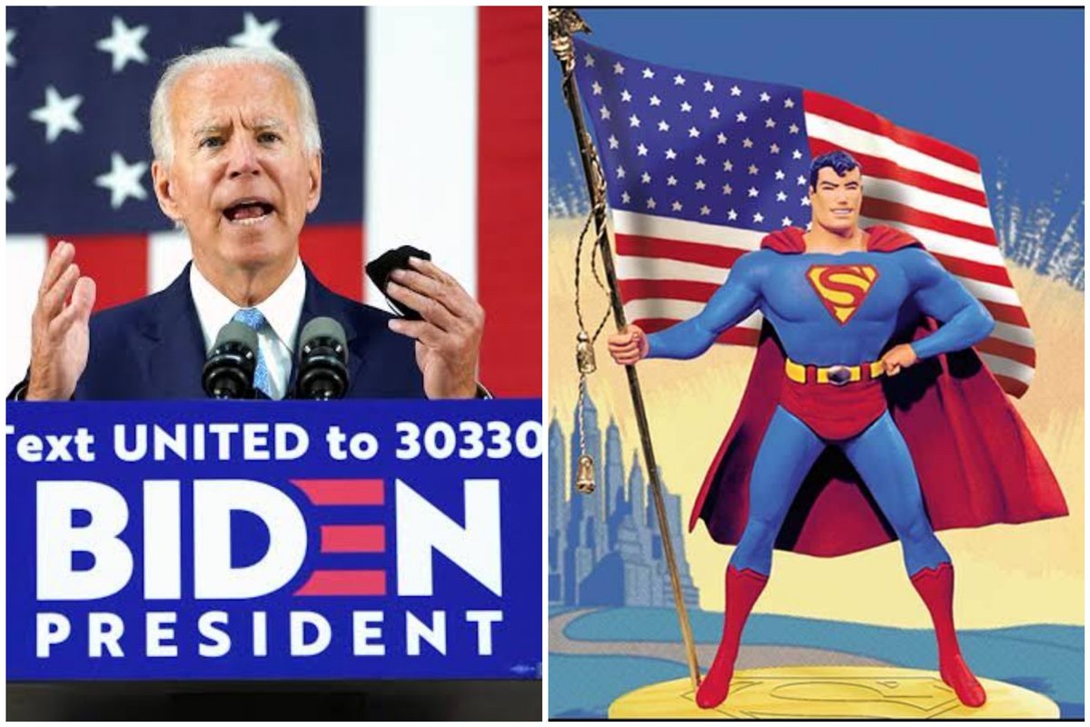 #Superman always lived by &amp; always say Truth, Justice &amp; The American Way. Well if u watched Joe Biden's speech, that's what it reminded me of. I strongly believe he will deliver! Congratulations to all my American 🇺🇸 friends. Let's all hope for a better future
#BidenTransition