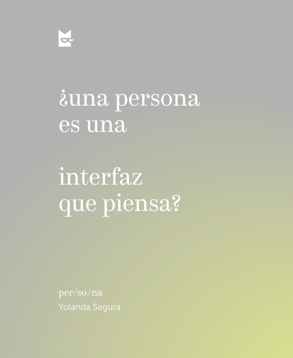 algoescriito's tweet photo. Personas que son un interfaz.
Per/so/na de @YolaSeg https://t.co/cLhSQk8dWx