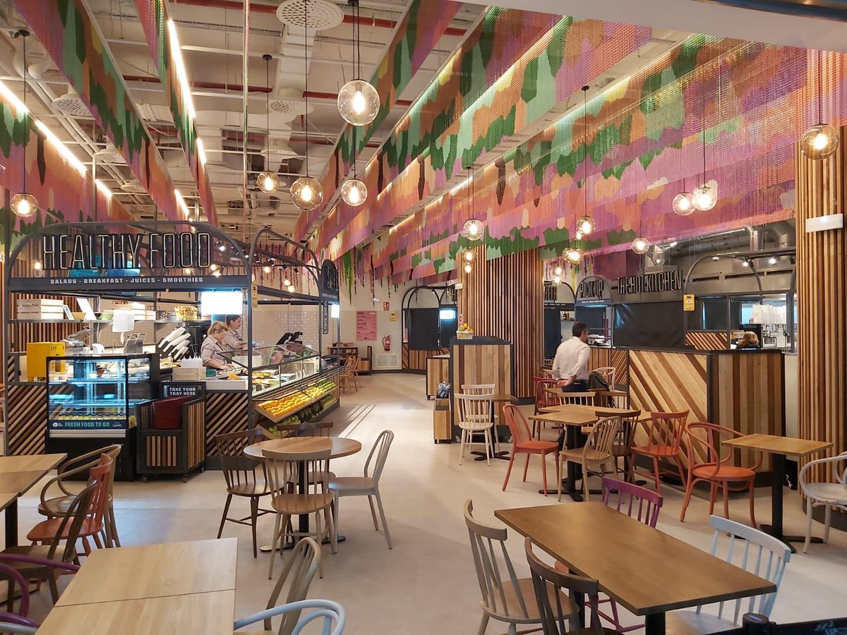 inductair's tweet photo. @inductair Colabora en la CLIMATIZACION del FOOD MARKET  situado en la terminal 3 del Aeropuerto de Malaga. 850 m2 donde se integran diferentes variedades culinarias. Con UTAS, FANCOILS, DIFUSIÓN.... gracias a la confianza de #4retail. Más información en https://t.co/vPP8dzqeKl https://t.co/WDOMKGWyEG