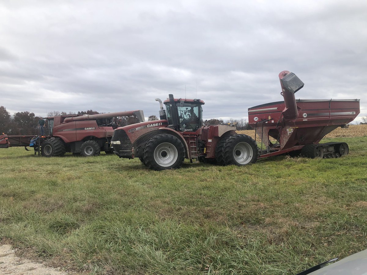 mrs_mini_farmer's tweet photo. Social Distancing-Farming Style: everyone to their own implement! @mini_farmer https://t.co/kAuRsDnvSp