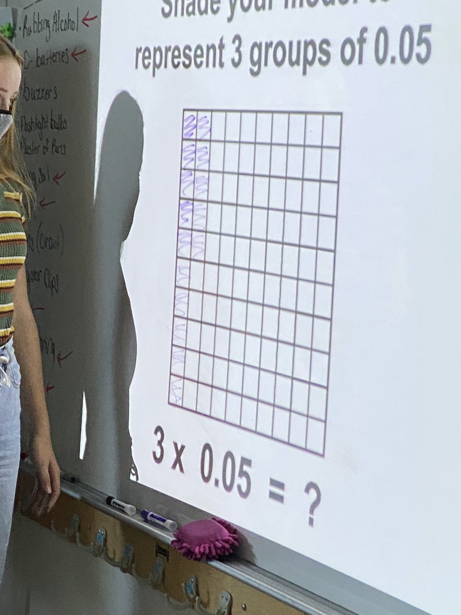 MrsL_science's tweet photo. Same question, many ways to represent using models. #StrongerTogether #multiplyingdecimals #buildingmodels @ClearElementary @tammysgriffiths https://t.co/lbDICru3DM