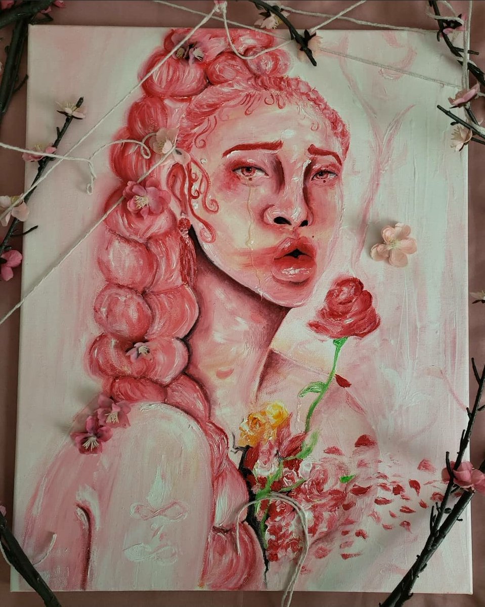 8ightx8ight's tweet photo. @spooky_t0fu Hi! I paint surreal women and dreamy things ✨ https://t.co/MqVJqW07h2