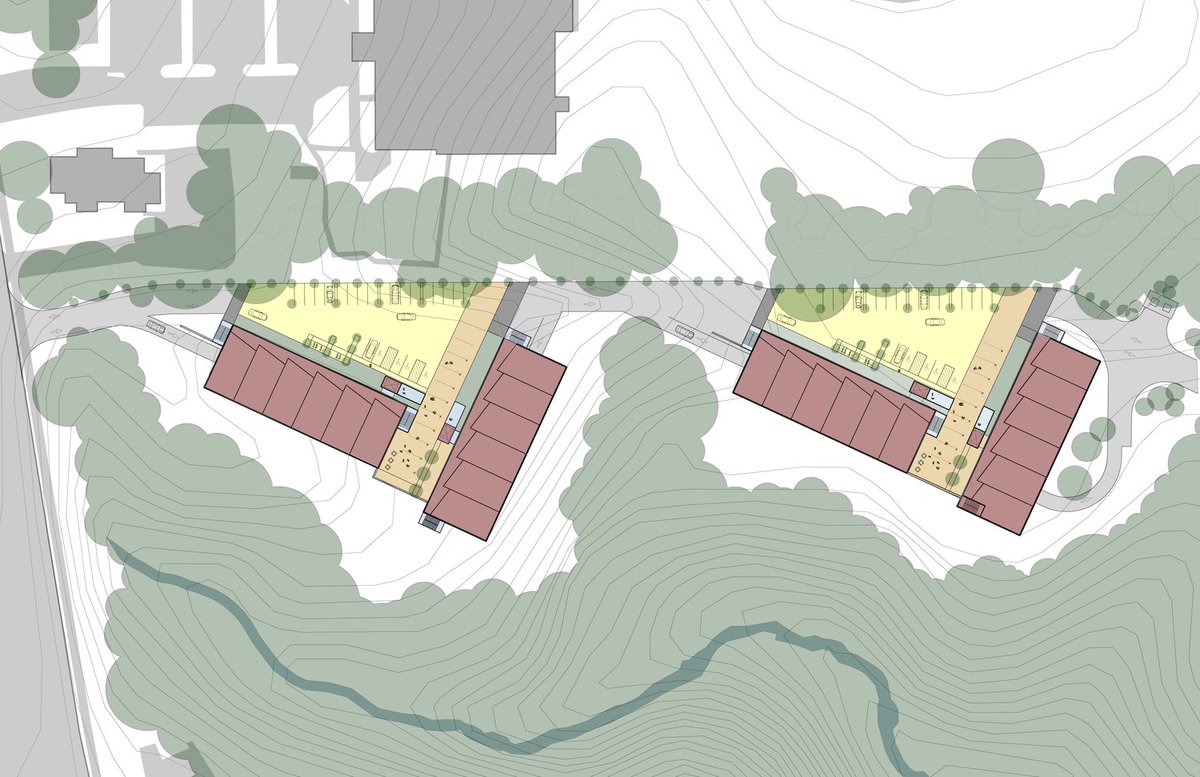 thoughtcraftarc's tweet photo. Our Sawmill multi-family project is inspired by the industrial history of the area.  Each building has several distinct live/work units allowing home occupations that reflect today's varied working lifestyle. https://t.co/3aFjQRx579