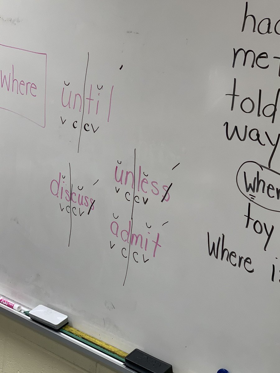 <a href="/Alabama_Reading/">ARI / The Alabama Reading Initiative, ALSDE</a> Check out the explicit, systematic, sequential reading instruction going on in K-1 <a href="/SchoolBurleson/">Burleson School</a> : Ss had their🪞out &amp; 👄 ready when <a href="/sebragwell/">Sarah Bragwell</a> and I walked through K! 1st graders were coding &amp; decoding multisyllabic words!! #saxonphonics