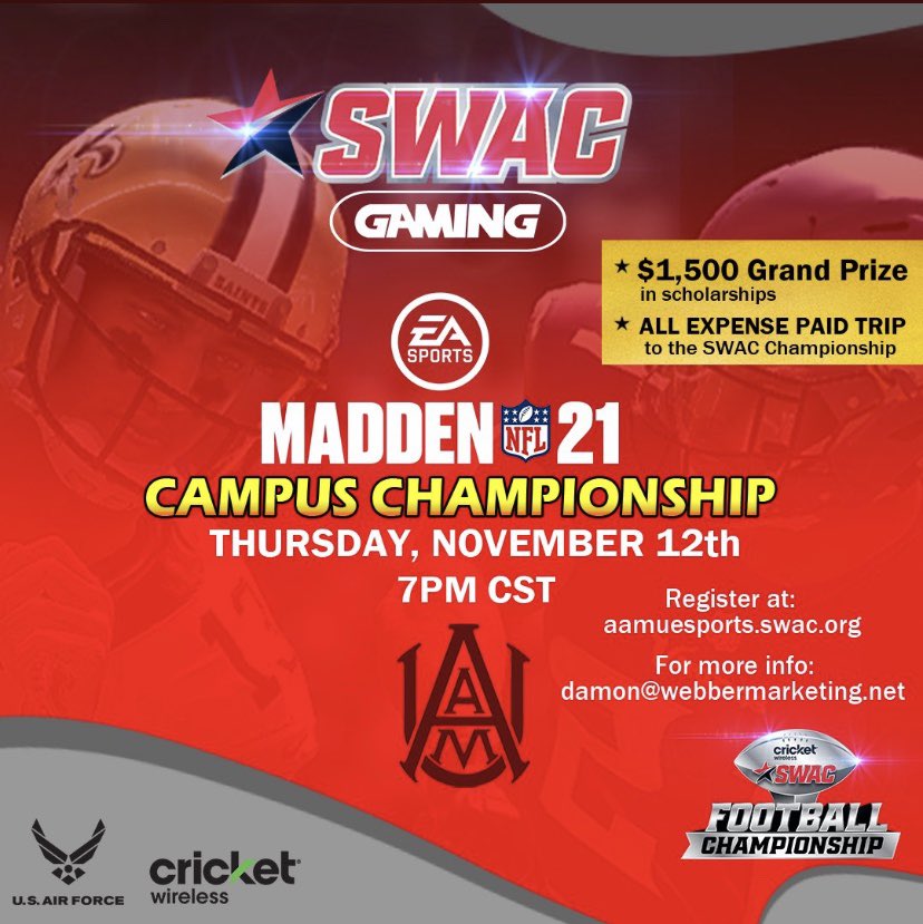 Calling All <a href="/aamuedu/">Alabama A&M University</a> Gamers. Register TODAY! <a href="/SWACEsports/">SWAC Esports</a> #SWACGaming <a href="/AAMUBulldogs/">Ala. A&M Athletics</a> <a href="/AAMUwellness/">AAMU Wellness Center</a> #AAMU
