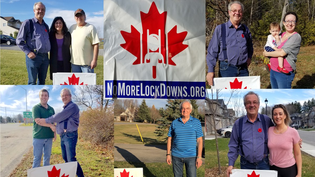randyhillier's tweet photo. Went out and delivered the first of many @nomorelockdowns1 signs today and many more are popping up across the province!
If you want a sign, head to https://t.co/oc3xjKrI46 and request one, a member of their team will reach out and coordinate getting one to you #onpoli https://t.co/5NI0FleSrs