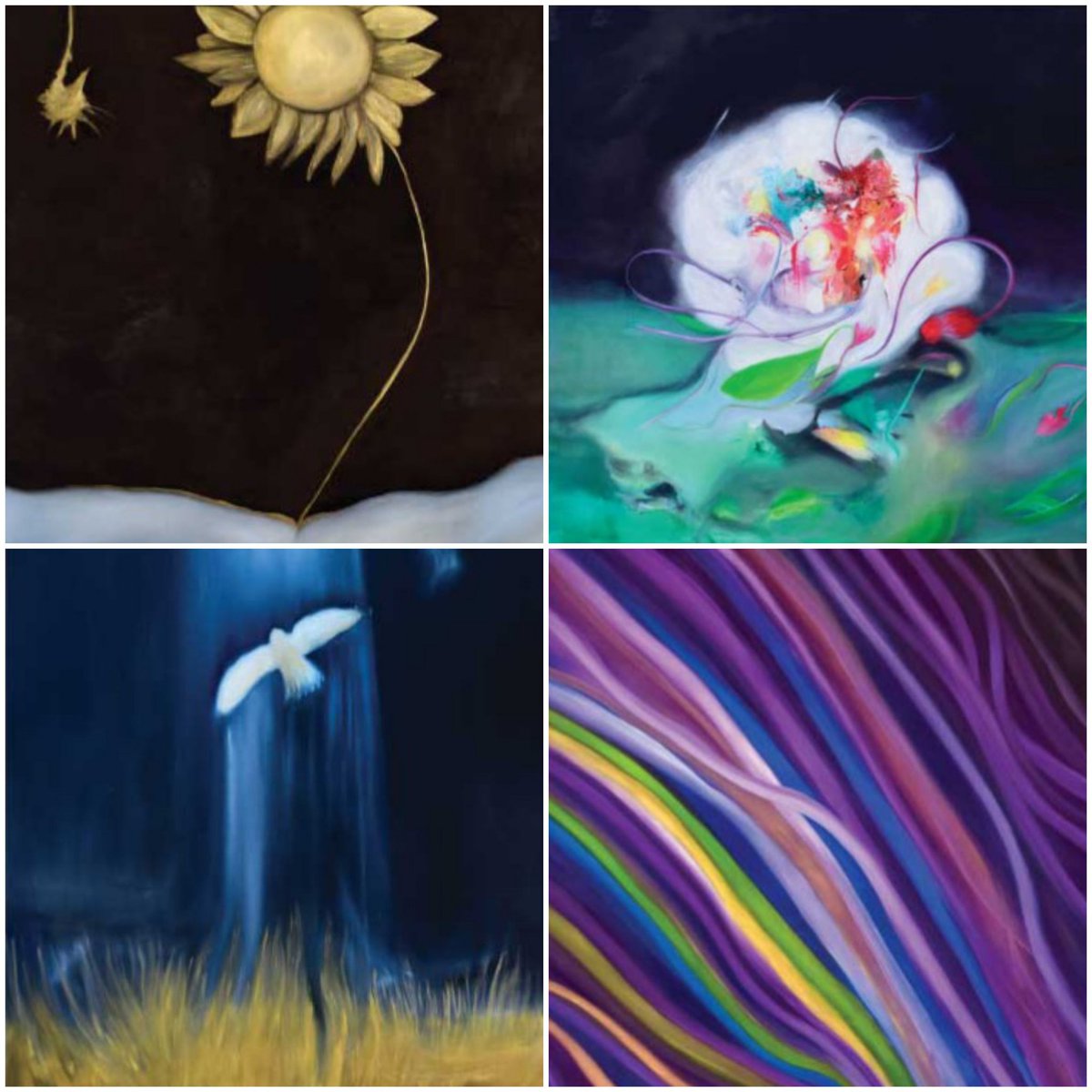 TibetteMovement's tweet photo. 10 days away until @PSDowntownLA will be showing some of @LaurelLHolloman paintings from the Memory and Movement exhibition. So exciting!🎨Downtown LA Nov.19th. Be there! In honored, some of my favorites.
#ProvidenceOnTheMoon
#NightBloom
#FadeOutLines
#TheFifthAscension https://t.co/DNVbP5uEl7