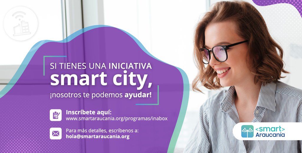 smart_araucania's tweet photo. Si eres emprendedor y tienes una iniciativa smart city que deseas impulsar, nosotros podemos ayudarte. 

Inscríbete en https://t.co/S0eOY3uE0Z

Si quieres saber más detalles, escríbenos a hola@smartaraucania.org
.
.
#smartaraucania @UFrontera @Corfo @corfoaraucania https://t.co/6Vsqpye9nO