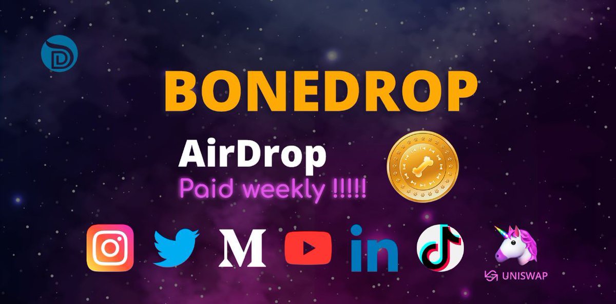 CryptoTownEU's tweet photo. 🚀#Airdrop: DogData block Explorer
💸 Value: $2 - $200
📈 Token EtherBone ETHBN 🐾
💻 Listed on Bitforex, Hotbit 
🦄 Uniswap listed 
📆 November 2020 bounty rewards 👇
💰 Payout November 2020 🤩 

📖 Step-by-step guide :
1. See details here: https://t.co/Ao5wcySEni

#giveaway https://t.co/Ogeleuc6rf