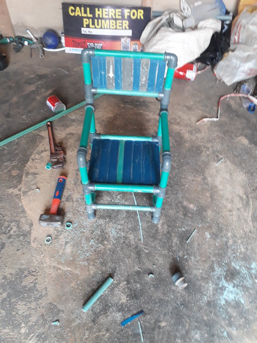 TaiwoIgbasan's tweet photo. @mreazi Proud to be a Plumber, my craftsmanship in an intellectual way is nonpareil.
I craft this with PVC pipe. My greatest joy is that my daughter like it.
Kindly retweet this https://t.co/nimZaqfwul