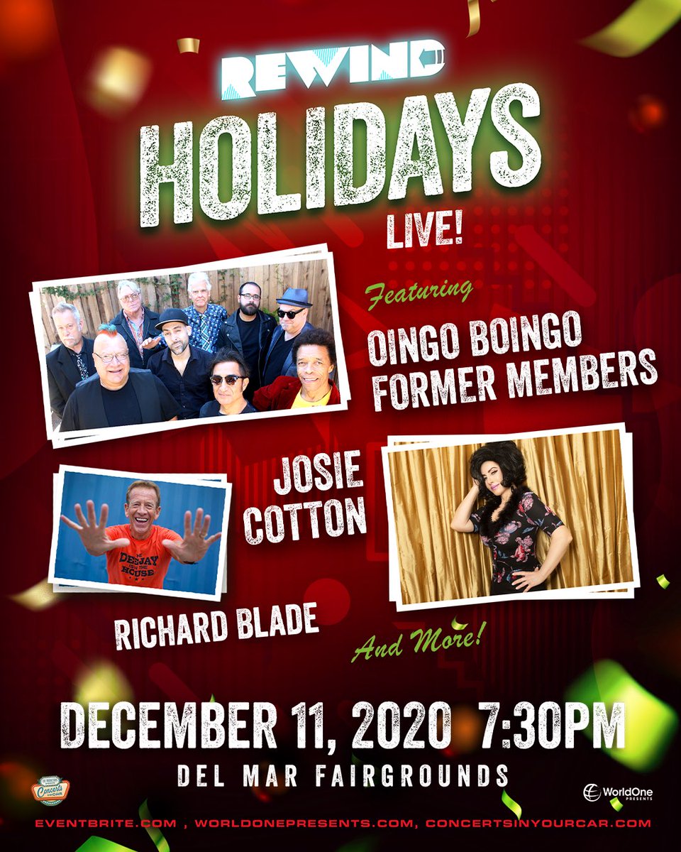 we highly recommend this Awesome 80’s Holiday Concert🎄🎶 Friday, December 11 @worldonep with @OBDPOFFICIAL @josie_cotton @richardblade and more! get your tickets today 👉🏻 eventbrite.com/e/rewind-holid…