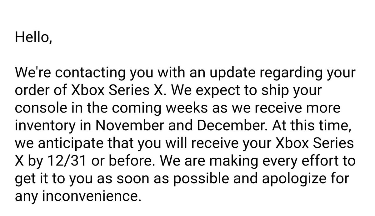 Часть предзаказавших Xbox Series X на Amazon может не получить консоль до конца декабря