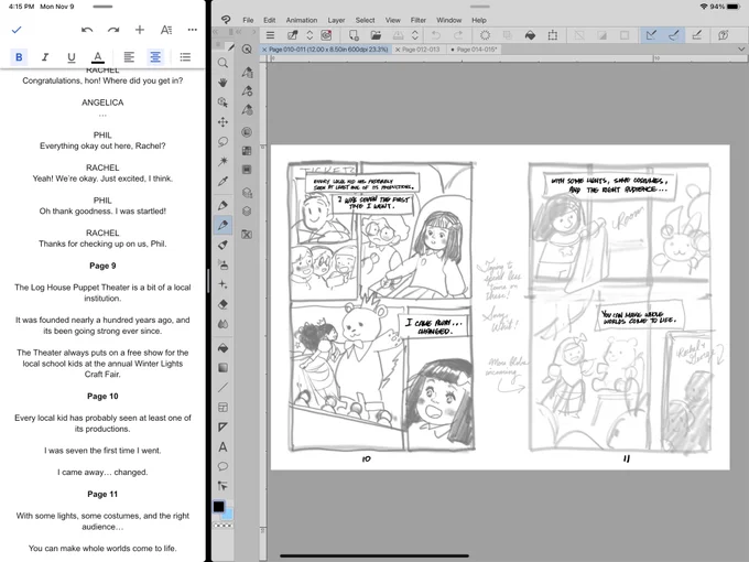 I think I finally figured out a mobile scripting/thumbnailing setup setup that works for me, and I'm so excited. 