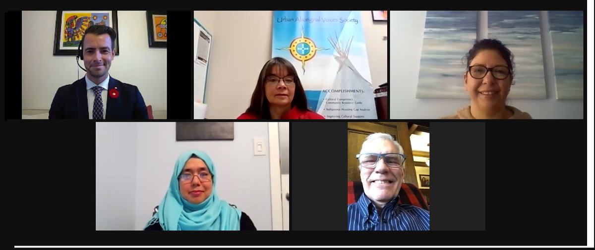 We heard from Bilal Community & Family Centre, Red Deer Urban Aboriginal Voices Society &  @SaskHealth.  #GCAntiRacism