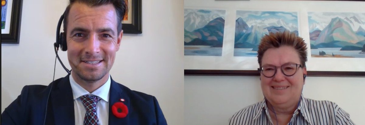 I also spoke with community organizations like  @ABHateCrime,  @spcw1919 &  @SaskSport,  @YYCsexualhealth,  @pamsterini,  @urpridecentre who do incredible work with young people. I'm looking forward to more conversations tomorrow about how we can  #BuildBackBetter!