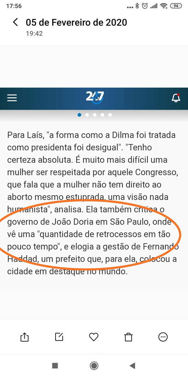 Laís é militante de esquerda e sempre fez oposição ao PSDB. Em 2018, ela participou de manifestações de rua contra o candidato a Gov, João Dória. Pouco antes da eleição, em entrevista ao “Brasil 247”, a cineasta afirmou que ele representava um retrocesso para São Paulo.