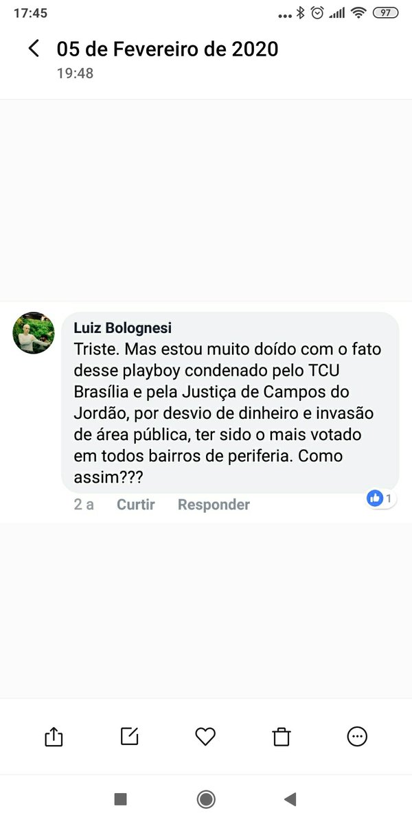 Ele também disse que o PSDB faz parte de uma quadrilha e em suas redes sociais, chegou até a publicar fake News para expressar seu ódio ao partido.
