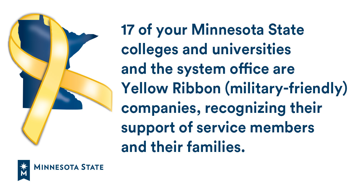 MinnStateEdu's tweet photo. Thank you for your service #MinnStateVets! https://t.co/LNwub1Eayw