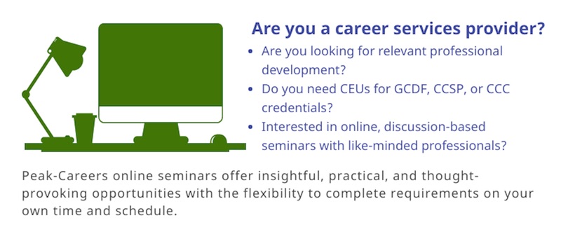 PeakCareers's tweet image. Just a few days left to register for Peak-Careers’ seminars -- Transition Theory and LinkedIn: Advancing Your Skills beginning this Saturday, November 14. #transitiontheory #linkedin #onlineseminar #GCDF #careeradvising ow.ly/Om4J50Cg0l1