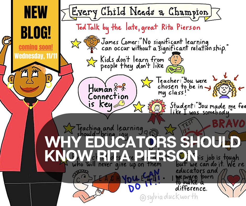 YESEEPTX's tweet photo. NEW BLOG POST COMING SOON: Wednesday, November 11th!
Check out our new blog post! "Why Educators Should Know Rita Pierson"!
#YESINC
Like! Share! Check out our recent weekly blogs! https://t.co/ifRFhn2oCg https://t.co/1F1bXGasHI