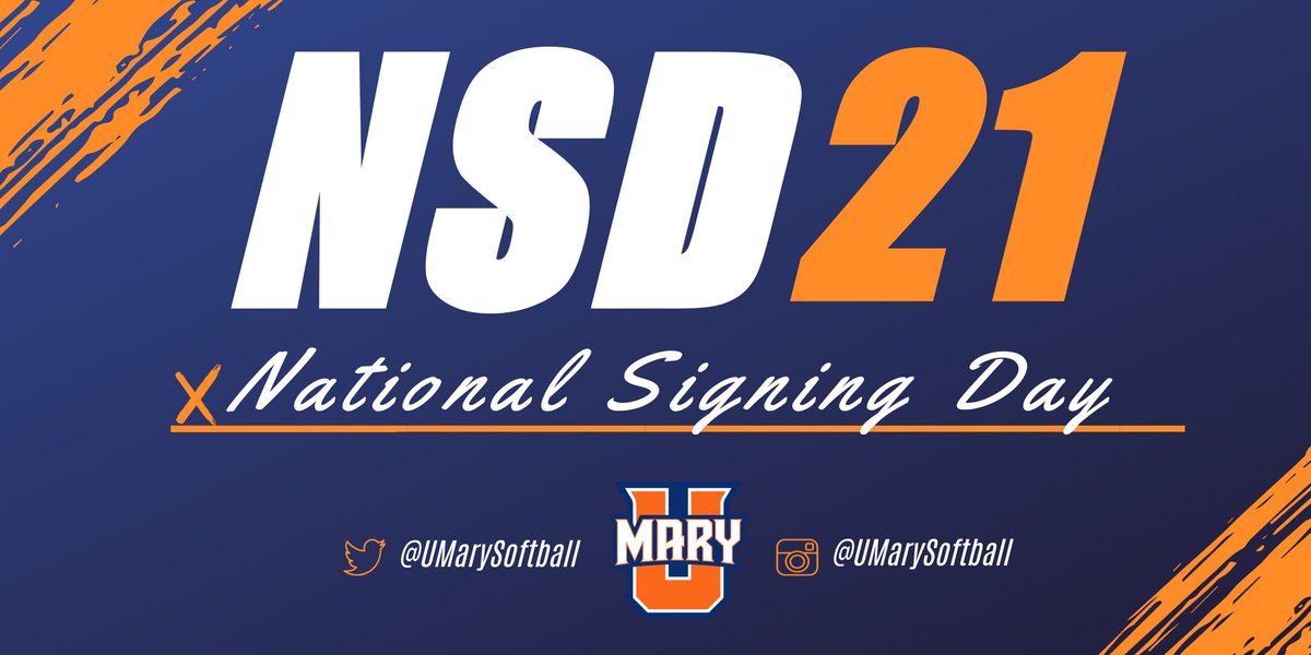 UmarySoftball's tweet photo. 🚨 National Signing Day on 11/11 🚨

Be sure to follow @UmarySoftball on Facebook, Instagram &amp; Twitter to meet our 21 class.

#Lifeatmary | #JENGA https://t.co/ktNoyIjYgX