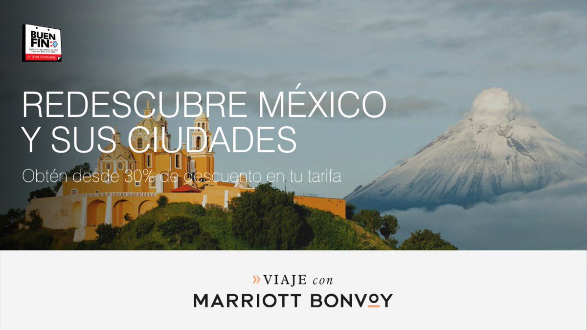 Redescubre México aprovechando tarifas y beneficios exclusivos  al reservar del 9 al 20 de noviembre.  Conoce más aquí: marrbnvy.com/ElBuenFinMX

#WestinGDL #BuenFin