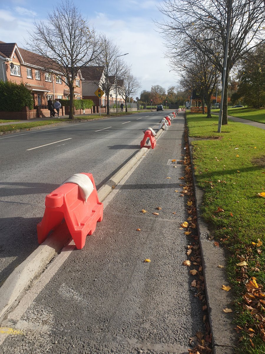 Brilliant new take on "I'm all for safe cycling infrastructure but..." at this evening's  @Fingalcoco meeting. Sinn Féin attempted to halt this project in Dublin 15 with contractors actually on site and new safe infra being used by kids cycling to school!