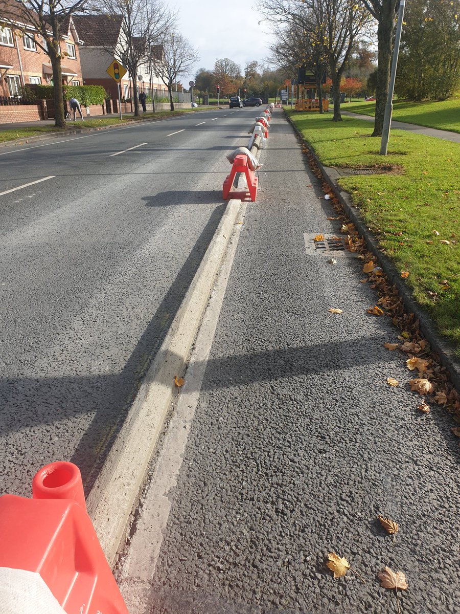 Brilliant new take on "I'm all for safe cycling infrastructure but..." at this evening's  @Fingalcoco meeting. Sinn Féin attempted to halt this project in Dublin 15 with contractors actually on site and new safe infra being used by kids cycling to school!
