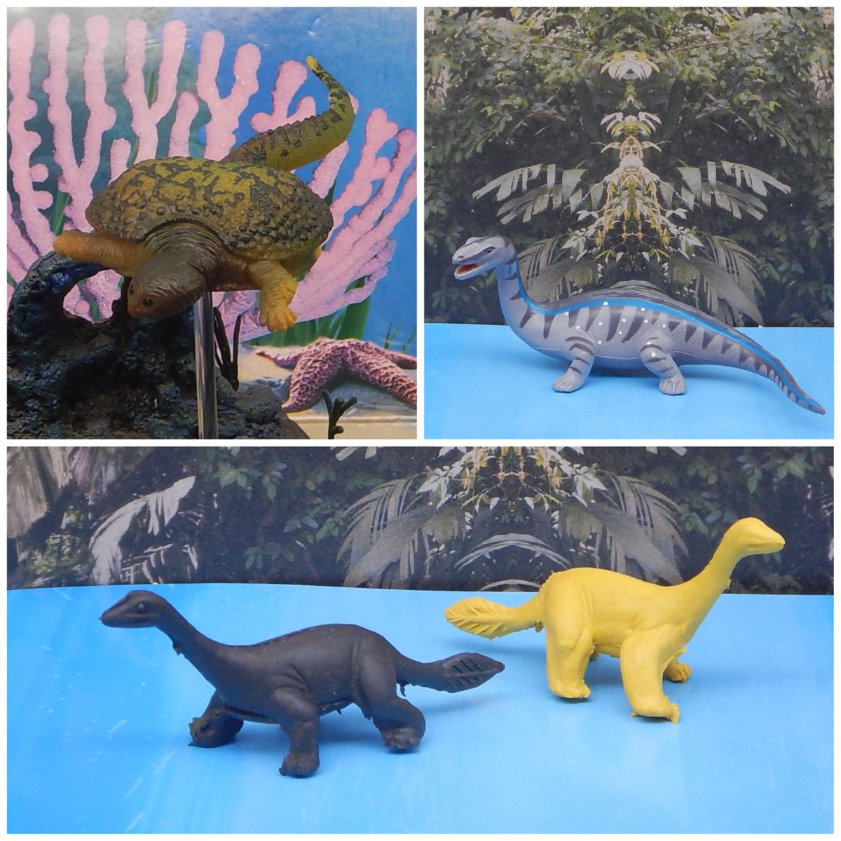 FaunaFigures's tweet photo. Mare #FFVaultTales marine #reptiles? Yes!

https://t.co/exaOGQRPR2

A lot of nothosaurs...including the Play Visions again...and #glyphoderma!

@TetZoo @dinodadreviews @Olympus_593 @dinotoyblog @RSprackland @SerpenIllus @Himmapaan @Charlotte36339 @Cheetahtrout https://t.co/AmdXjDuYIa