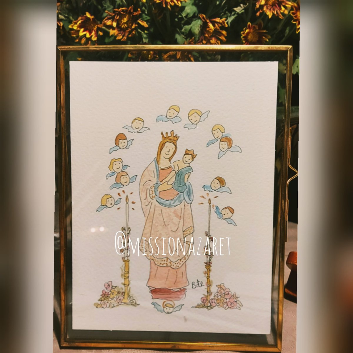 Lámina de la Virgen de la Almudena. Que alegria!