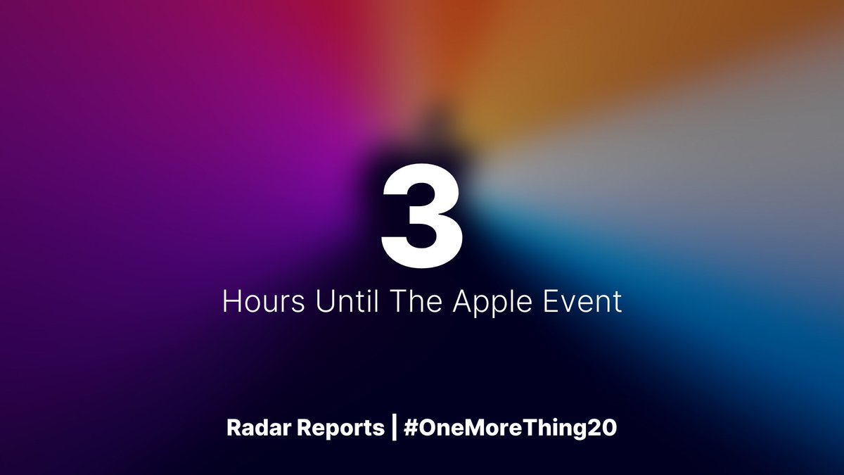 BNRYNewsletter's tweet photo. 3 hours to go! #OneMoreThing20 #AppleEvent https://t.co/un0c8YmktA
