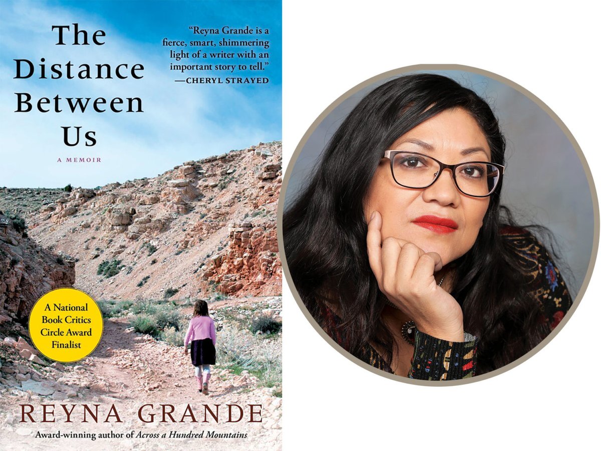 The Distance Between Us book cover and Reyna Grande