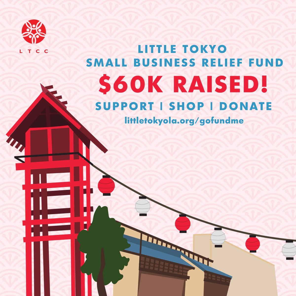 golittletokyo's tweet photo. $60K raised for the #LittleTokyoSmallBusinessReliefFund! 💕 Thank you to all who've supported so far.

Please help us spread the word—our fundraising goal is $500K and every donation makes a difference. 🥰 To donate, visit https://t.co/5dJxgvBADy https://t.co/iW6lmzYUTE