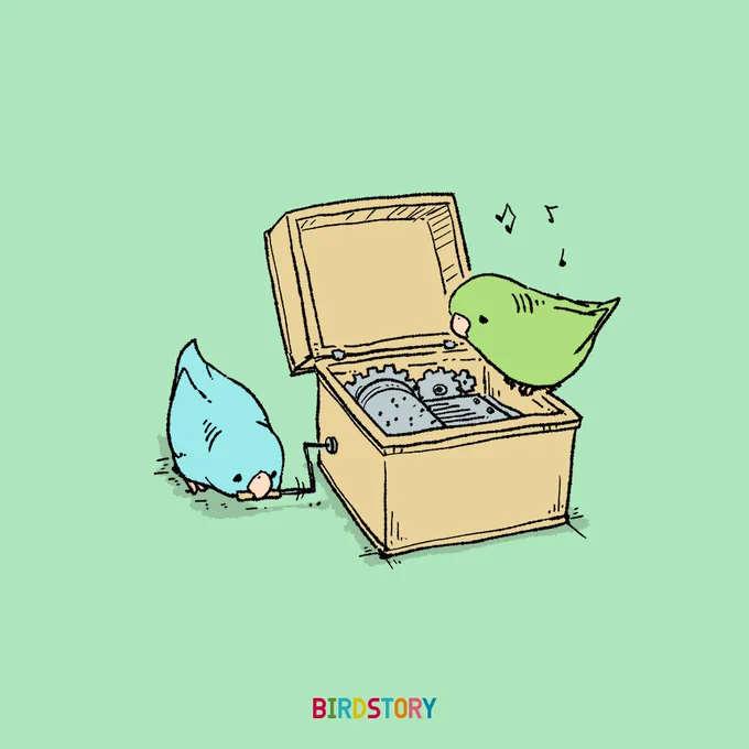 おはようございます。
本日は11月10日、いいおとの語呂合わせから、いい音オルゴールの日とのことです?
#BIRDSTORY 
#オルゴール #いい音・オルゴールの日 #サザナミインコ 
