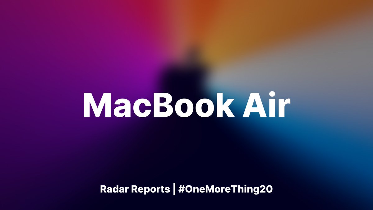 BNRYNewsletter's tweet photo. The MacBook Air contains a new webcam #OneMoreThing20 https://t.co/byRVgafwm8