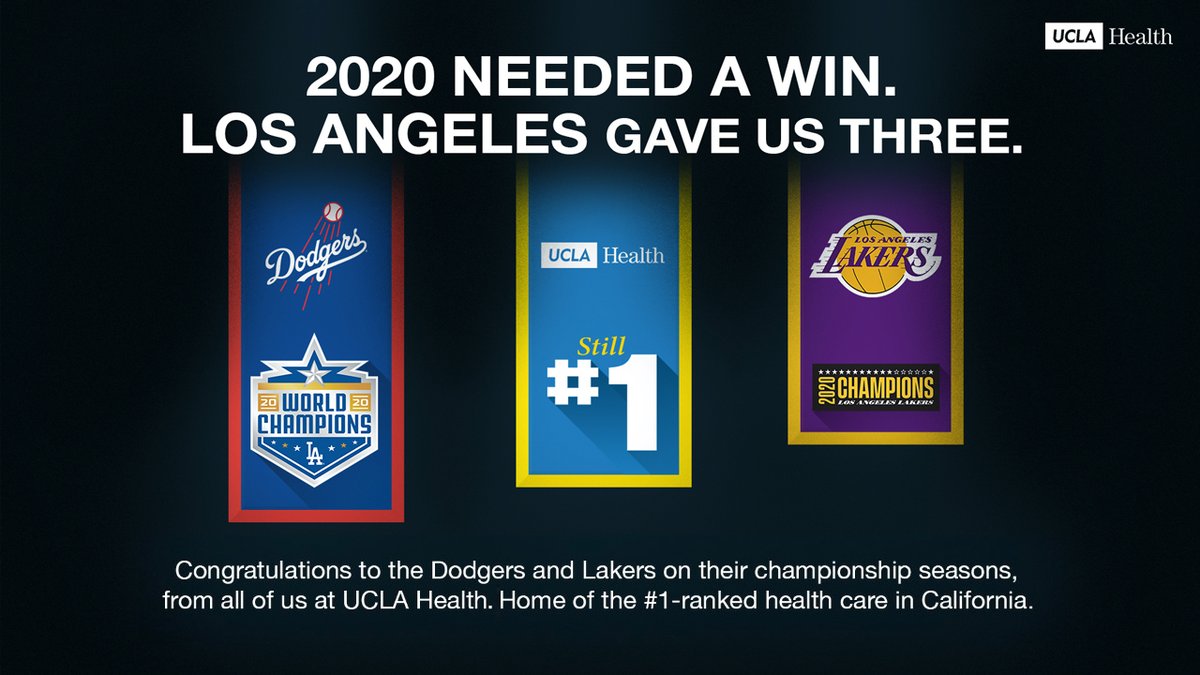 Ucla Health On Twitter You Win Some You Lose Some But What Matters Is What You Learn Along The Way This Year Los Angeles Won Big And We Are Proud Of The