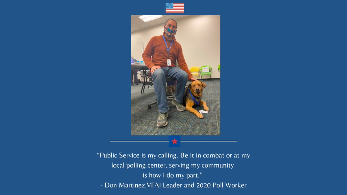 Vets4AmerIdeals's tweet photo. Grateful for all the poll workers who served our communities on Election Day and the following days after. #VetsPowerThePolls @DonMartinezLC https://t.co/QlL7WoozD8